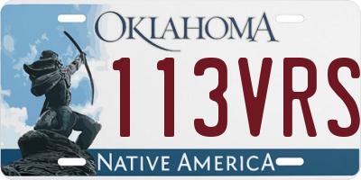 OK license plate 113VRS