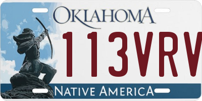 OK license plate 113VRV