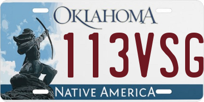 OK license plate 113VSG