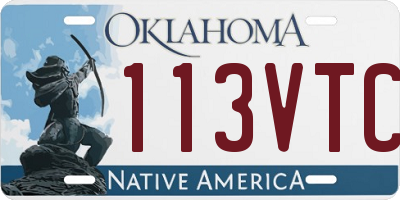 OK license plate 113VTC