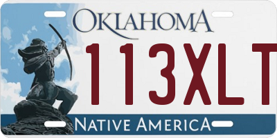 OK license plate 113XLT