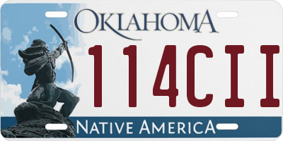 OK license plate 114CII