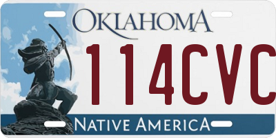 OK license plate 114CVC