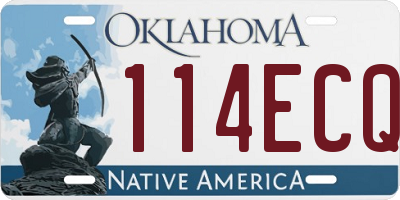 OK license plate 114ECQ