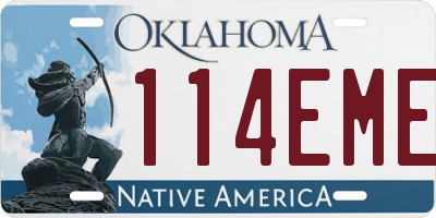 OK license plate 114EME
