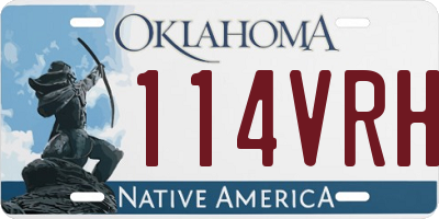 OK license plate 114VRH
