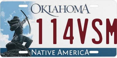 OK license plate 114VSM