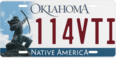 OK license plate 114VTI