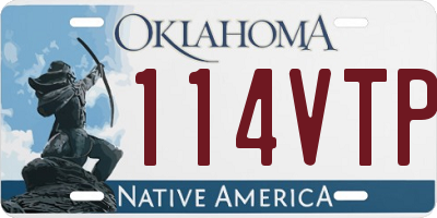 OK license plate 114VTP