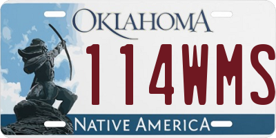 OK license plate 114WMS