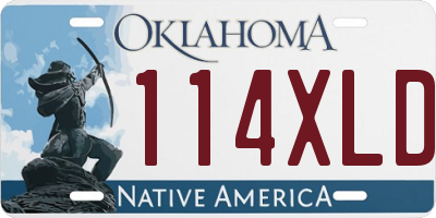OK license plate 114XLD