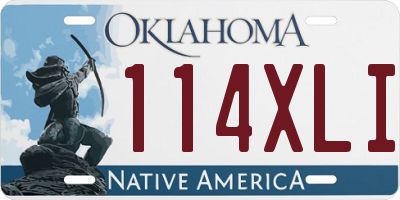 OK license plate 114XLI