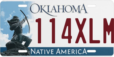 OK license plate 114XLM