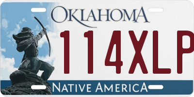 OK license plate 114XLP