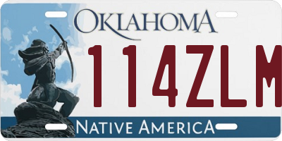 OK license plate 114ZLM