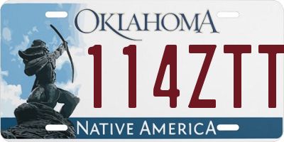 OK license plate 114ZTT