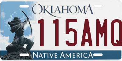 OK license plate 115AMQ
