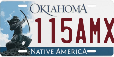 OK license plate 115AMX