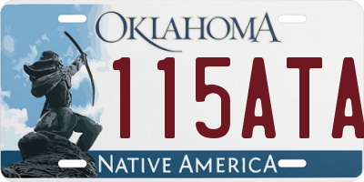 OK license plate 115ATA
