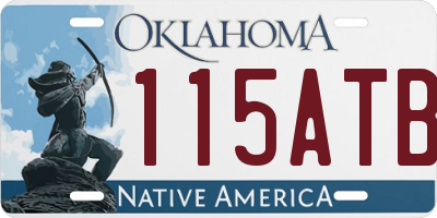 OK license plate 115ATB