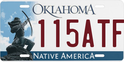 OK license plate 115ATF