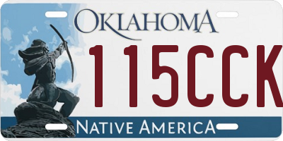 OK license plate 115CCK