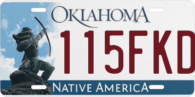 OK license plate 115FKD