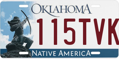 OK license plate 115TVK