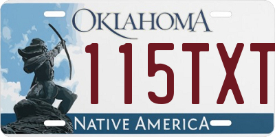 OK license plate 115TXT