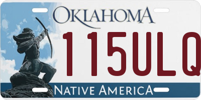 OK license plate 115ULQ