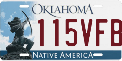 OK license plate 115VFB