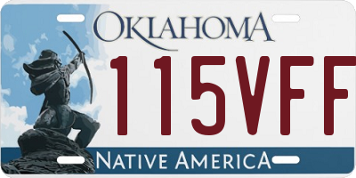 OK license plate 115VFF