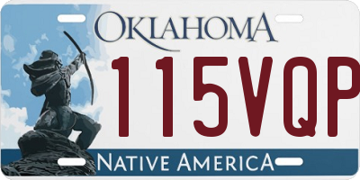 OK license plate 115VQP