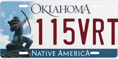 OK license plate 115VRT