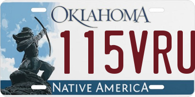 OK license plate 115VRU