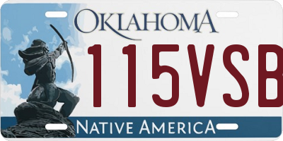 OK license plate 115VSB
