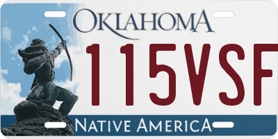 OK license plate 115VSF