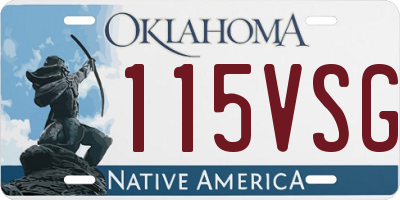 OK license plate 115VSG