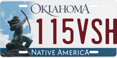 OK license plate 115VSH