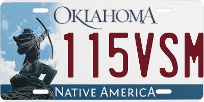 OK license plate 115VSM