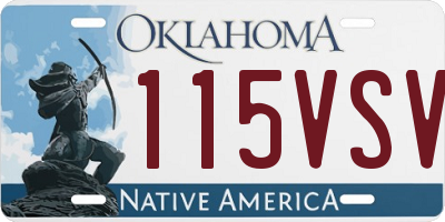 OK license plate 115VSV