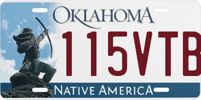 OK license plate 115VTB
