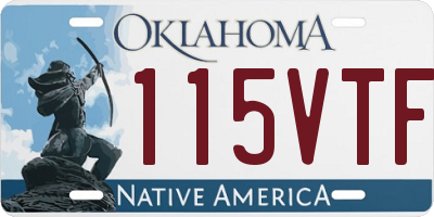 OK license plate 115VTF
