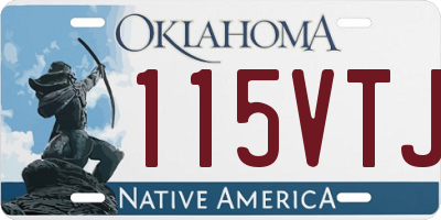 OK license plate 115VTJ