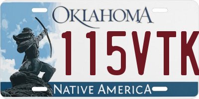 OK license plate 115VTK