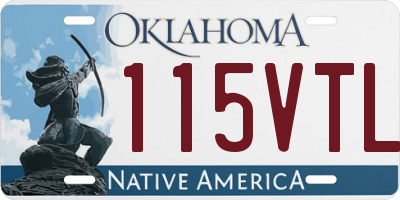 OK license plate 115VTL