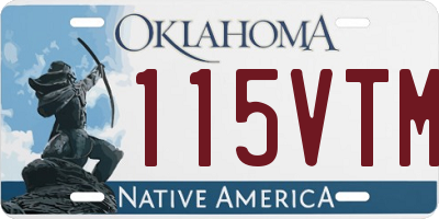 OK license plate 115VTM