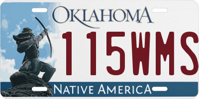OK license plate 115WMS