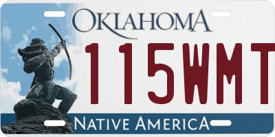 OK license plate 115WMT