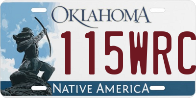 OK license plate 115WRC